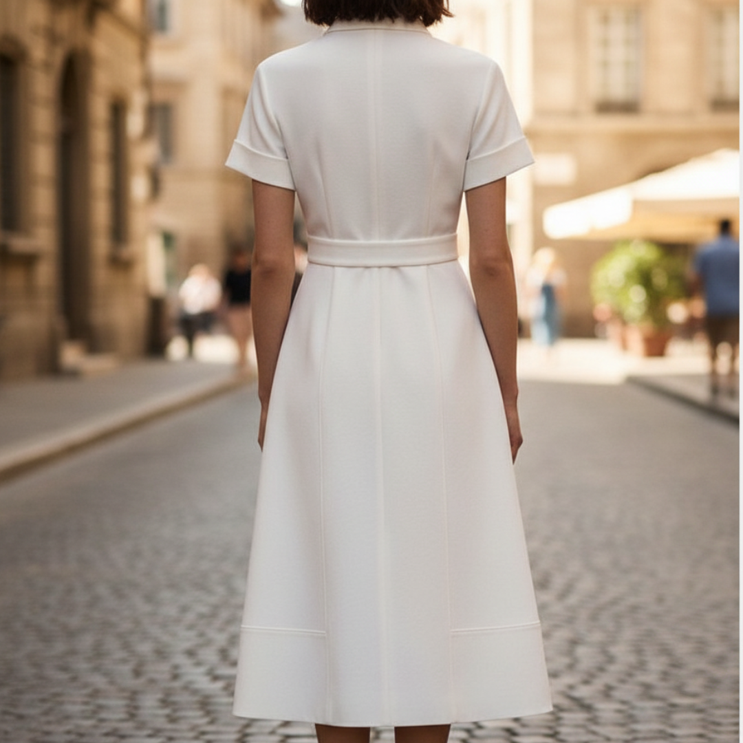 Abito Midi A-Line Donna Bianco