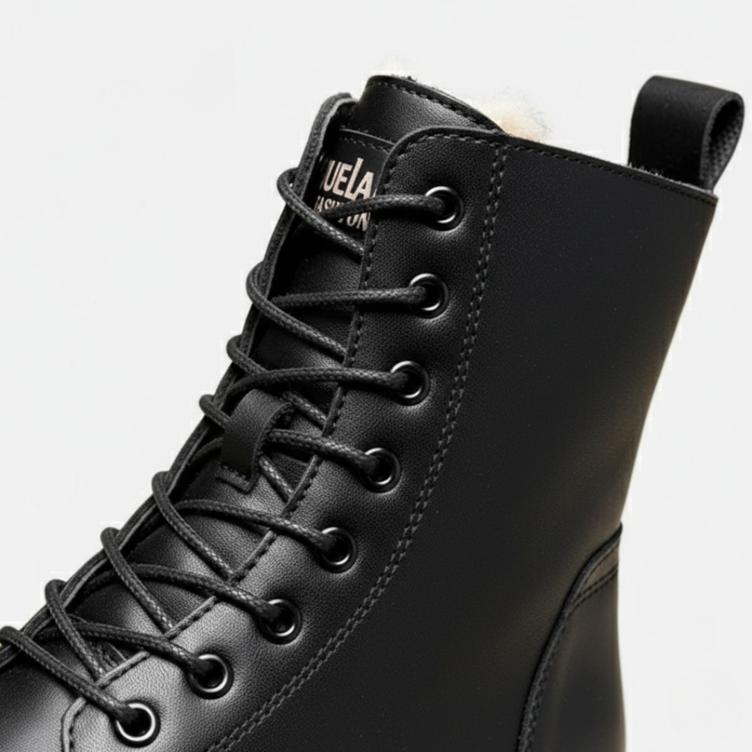Stivaletti Stringati Donna Invernali con Suola Platform