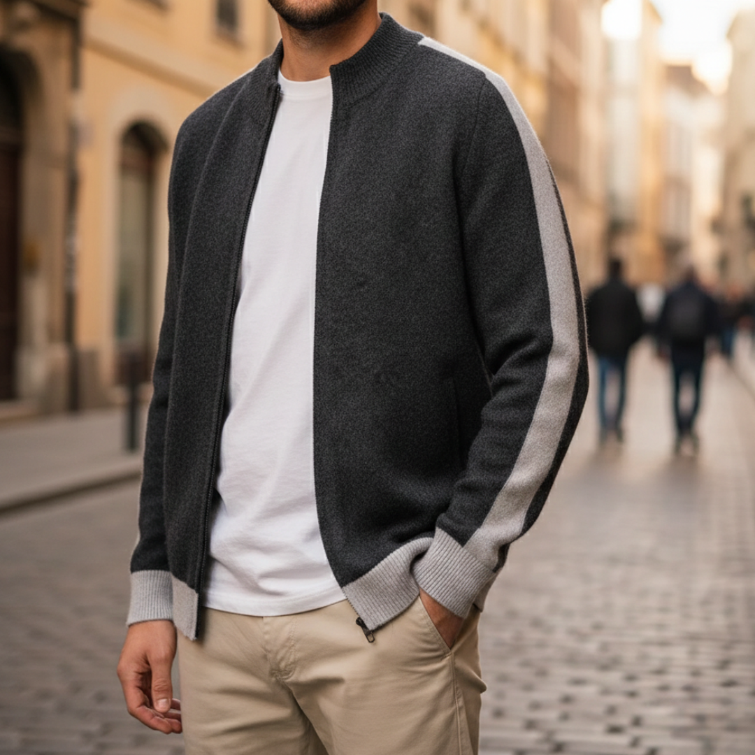 Giacca Uomo Ferrara con Zip