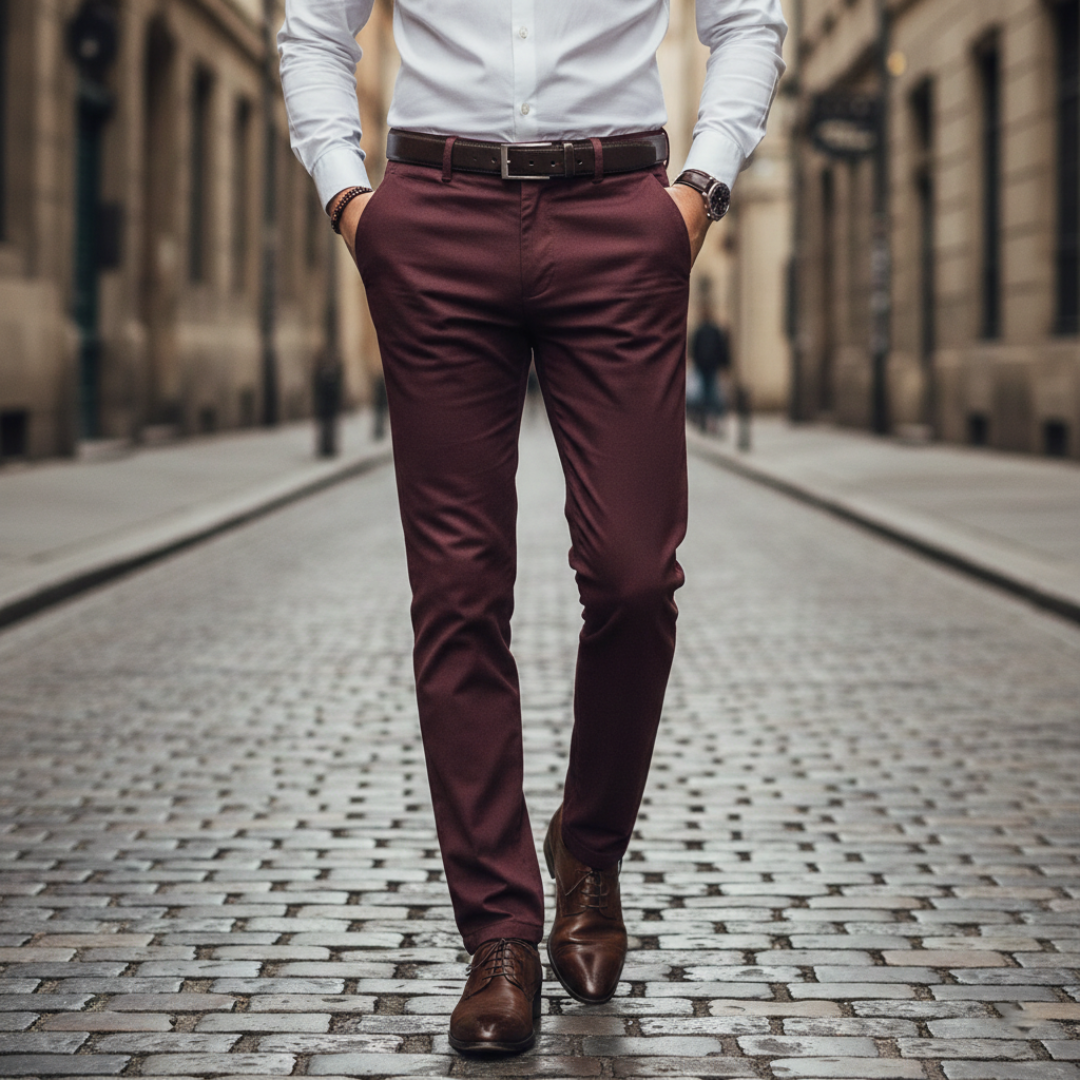 Pantaloni Uomo Stretch Slim Fit