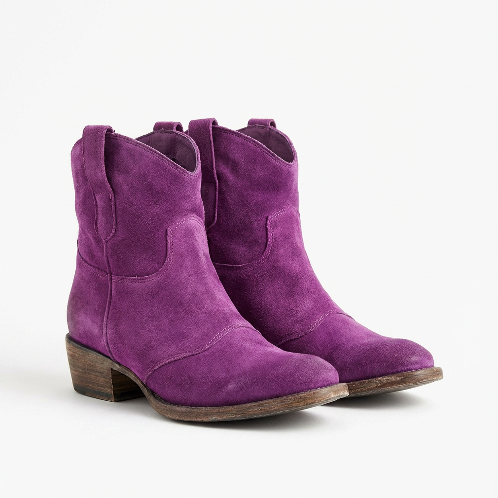 Botines Cowboy Donna Senza Chiusura – Punta Tonda