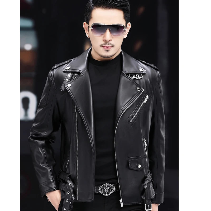 Cappotto Uomo Ecopelle con Zip Smanicato Bomber Fashion Moto Biker Punk