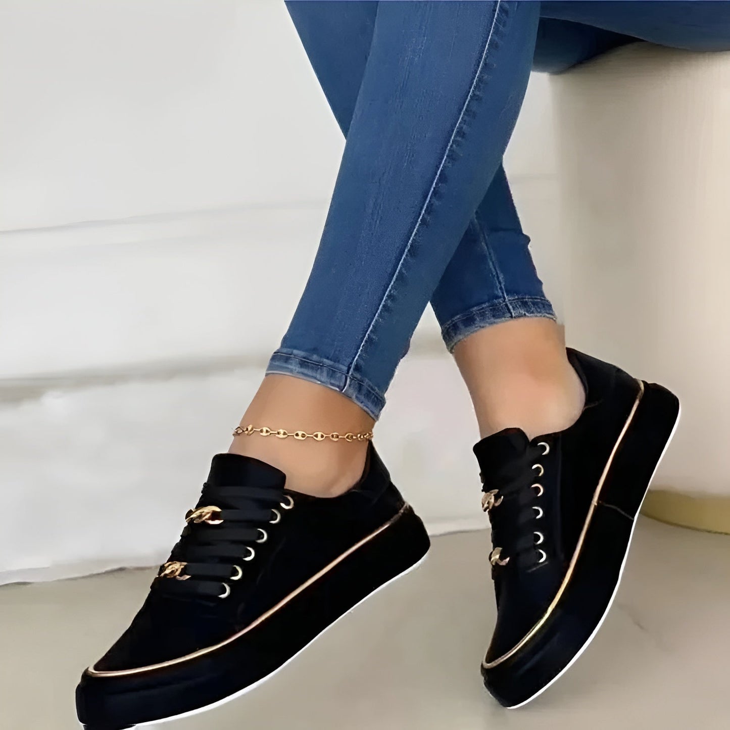 Sneakers Donna Ortopediche Eleganti Smanicate con Suola
