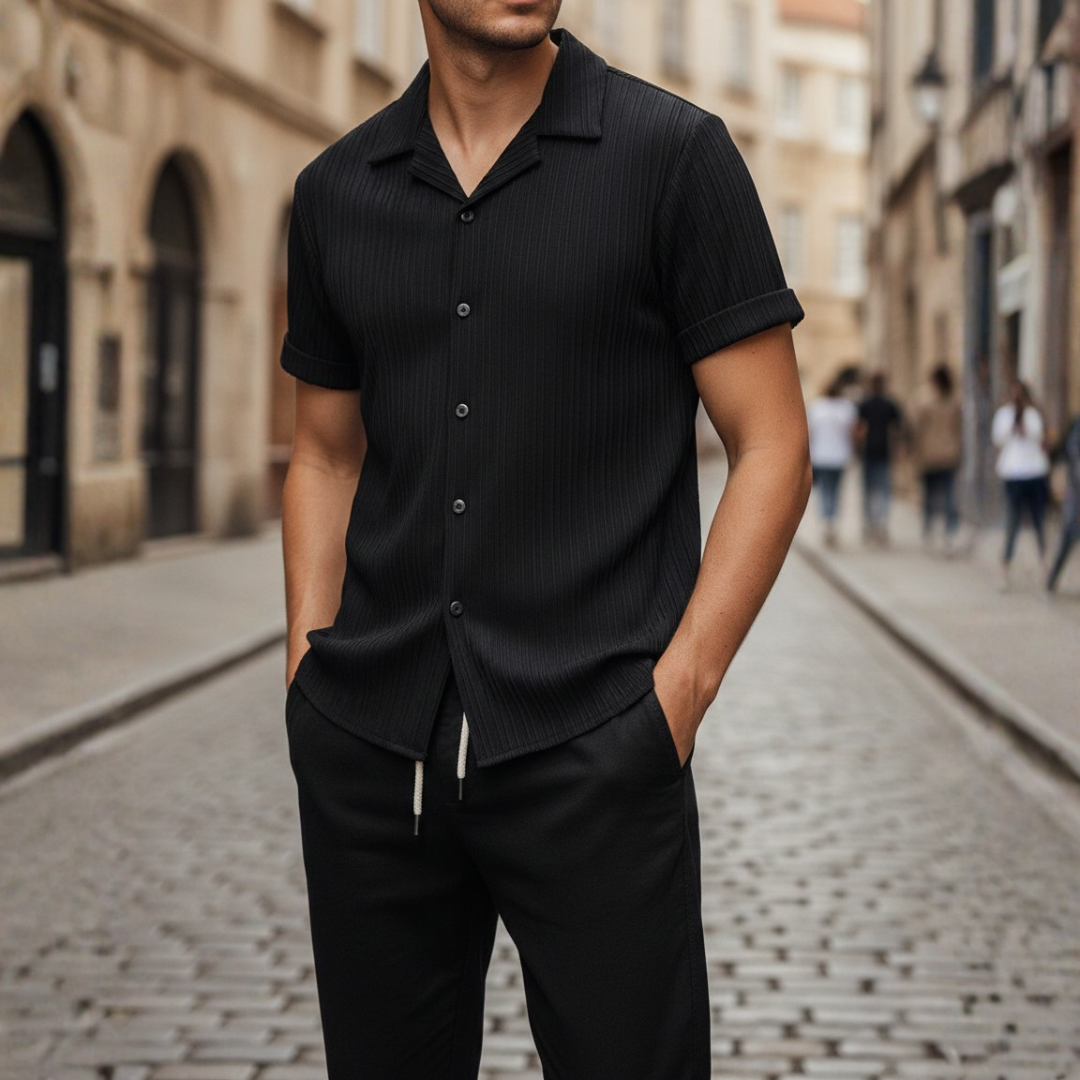 Set Coordinato Uomo Maglia Pantaloni a Costine