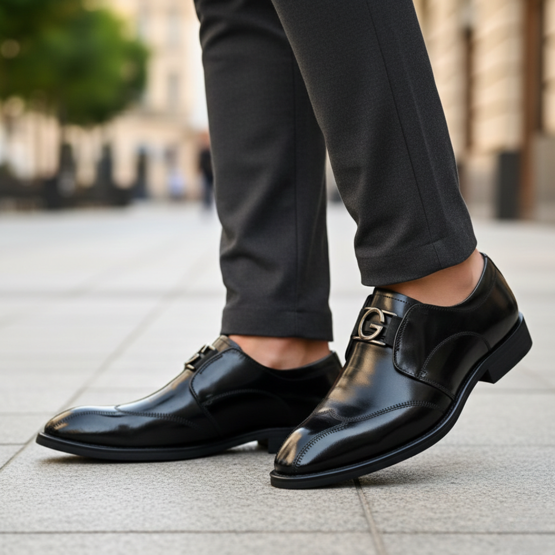 Scarpe Monk Strap Uomo in Similpelle