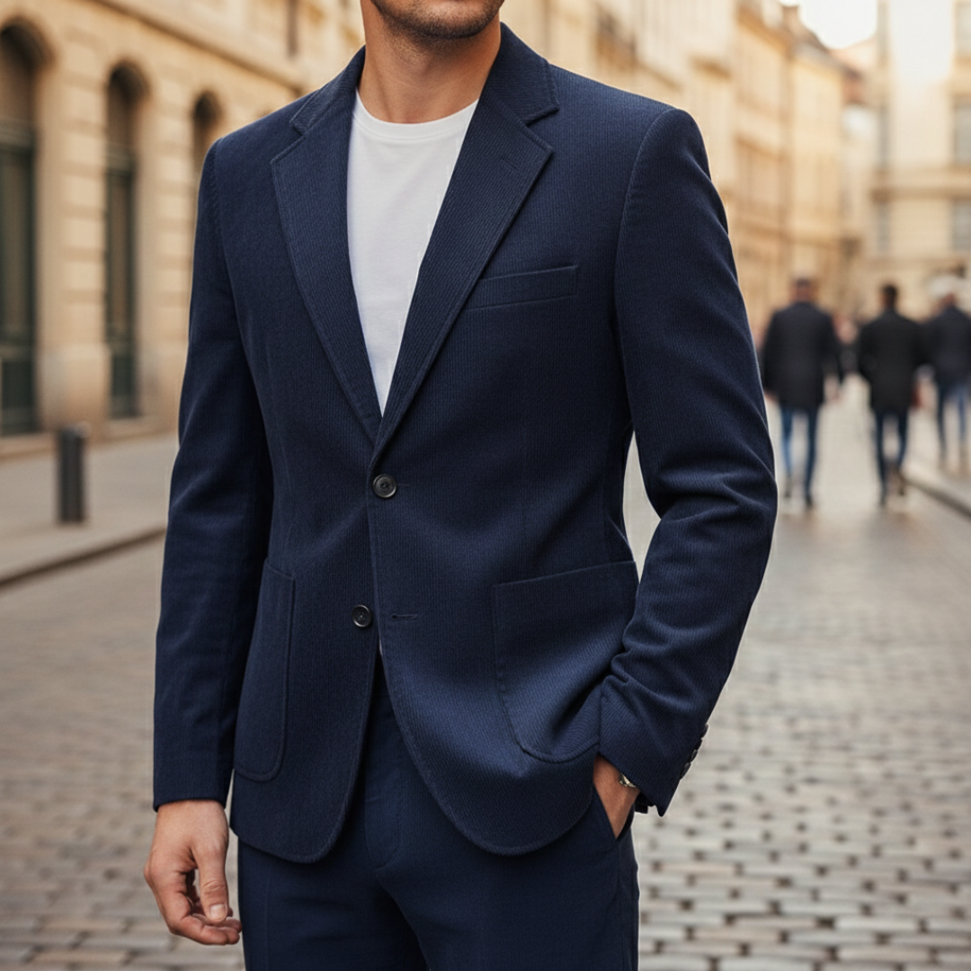 Blazer Uomo Velluto a Coste Slim Fit