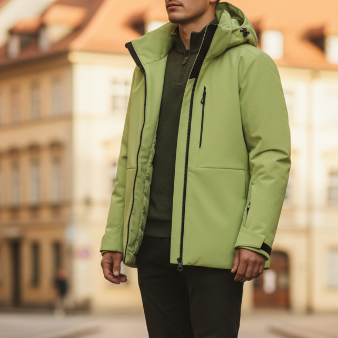 Giacca Uomo Impermeabile con Cappuccio