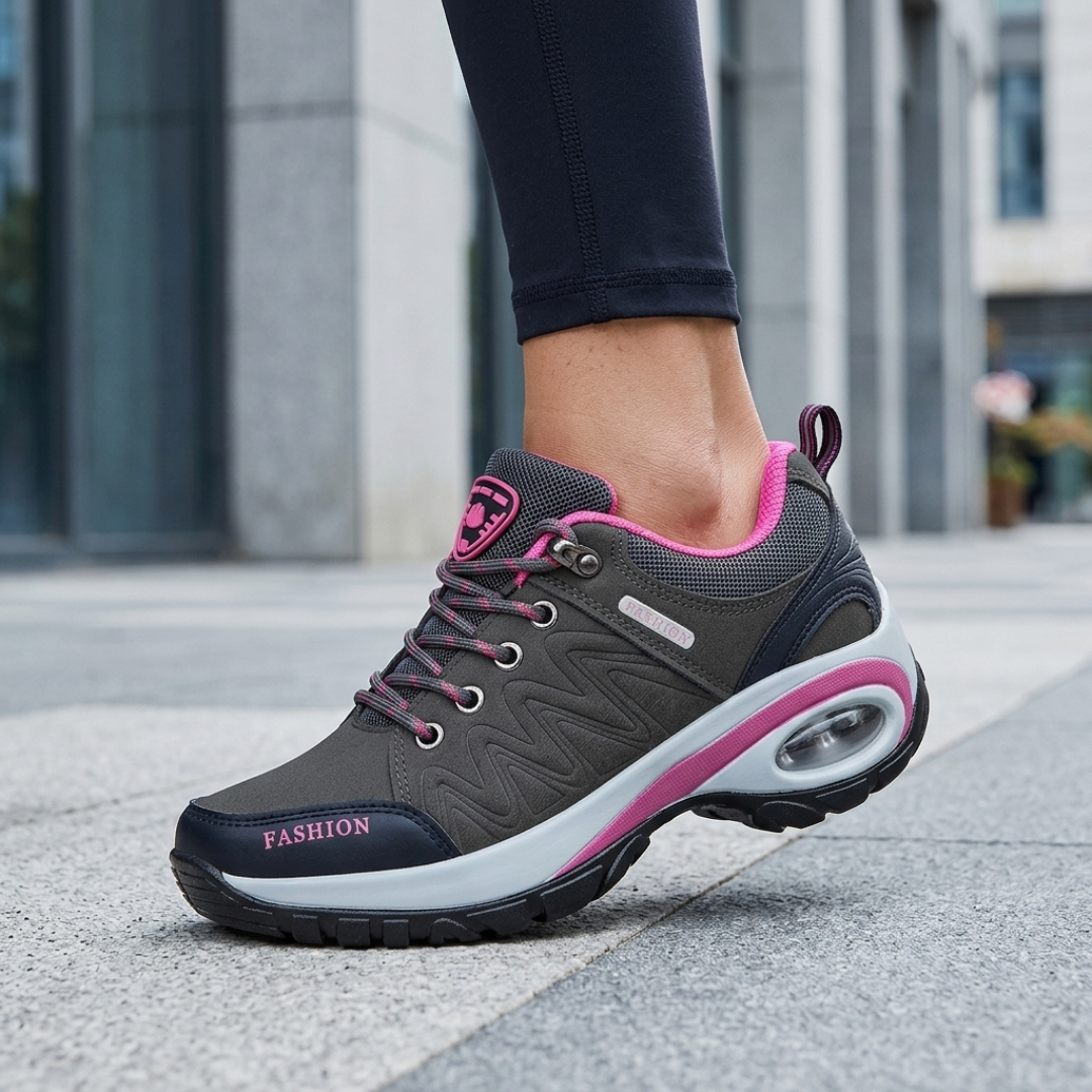 Scarpe da Passeggio Donna Platform con Lacci e Ammortizzazione ad Aria