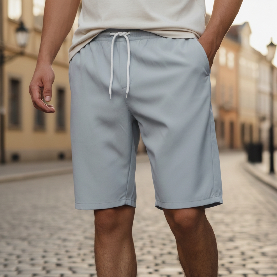 Pantaloncini Casual con Coulisse e Vita Elasticizzata Uomo