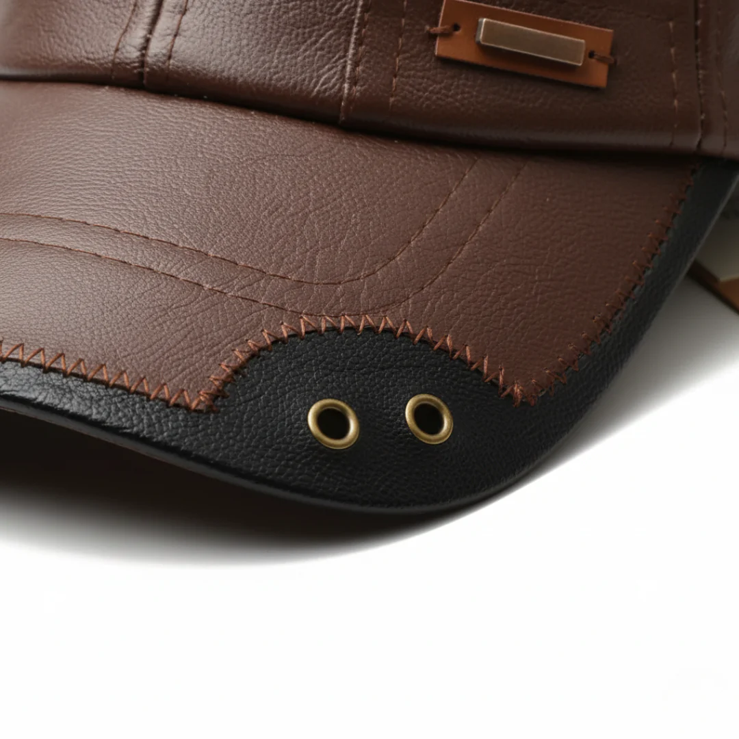 Cappello Unisex in Ecopelle Regolabile