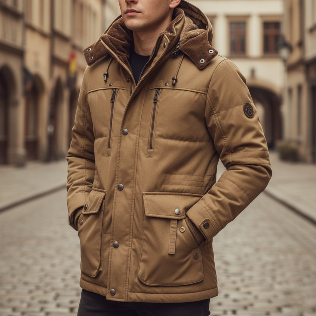 Giacca Uomo Invernale con Cappuccio – Giacca Calda e Comoda