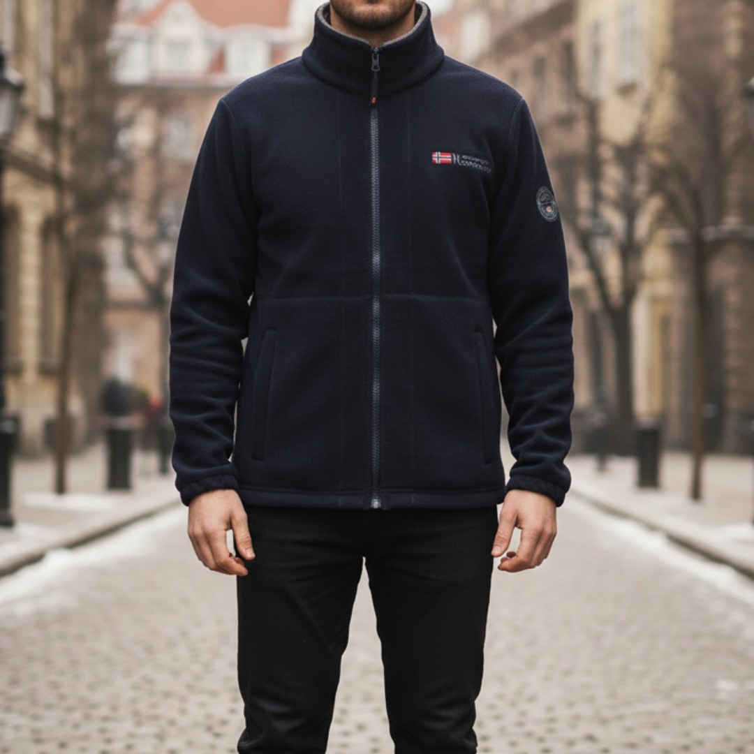 Giacca Uomo Fleece con Zip Invernale