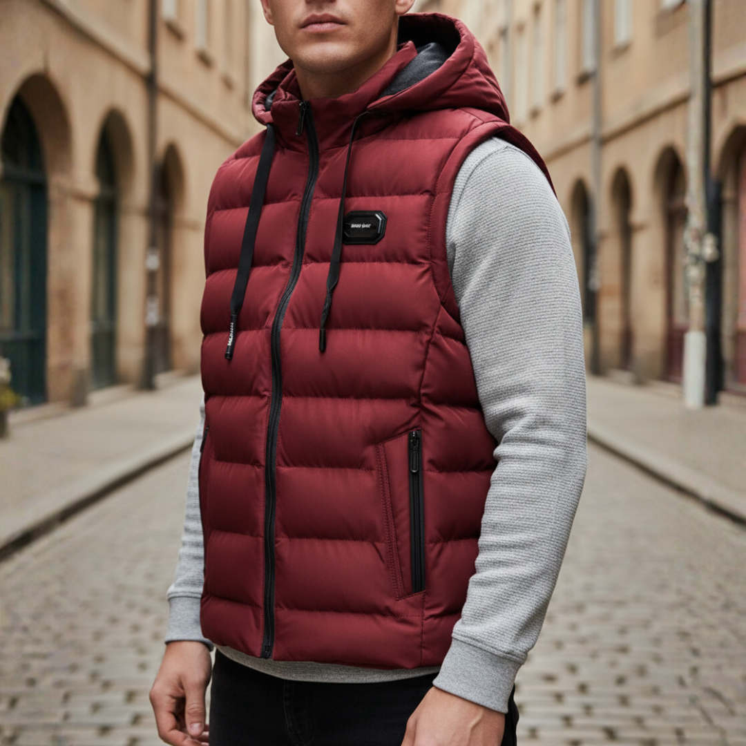 Gilet Uomo Piumino con Cappuccio