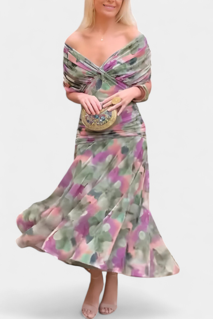 Abito Donna Elegante Velluto Smanicato con Scollo a V