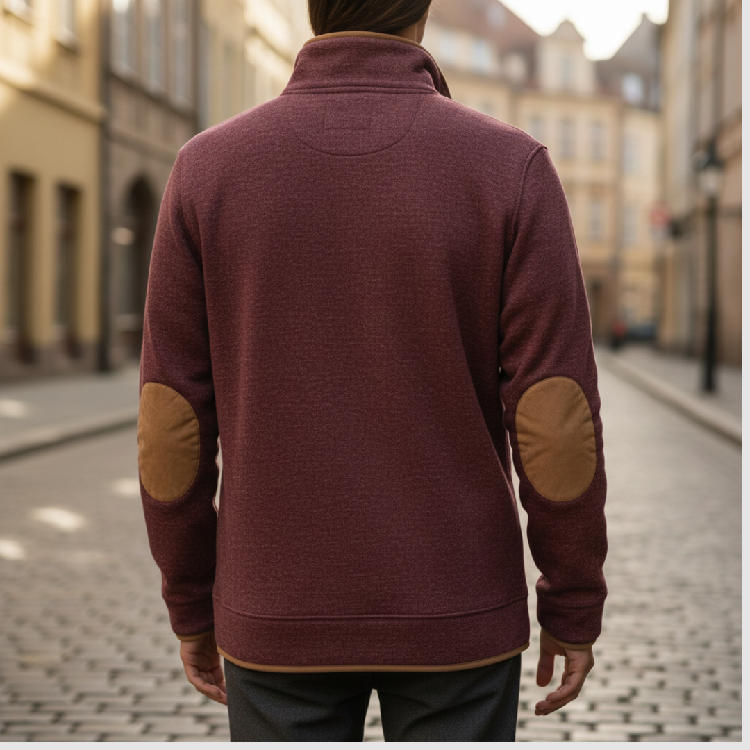 Pullover Uomo Invernale Collo Alto Fantasia