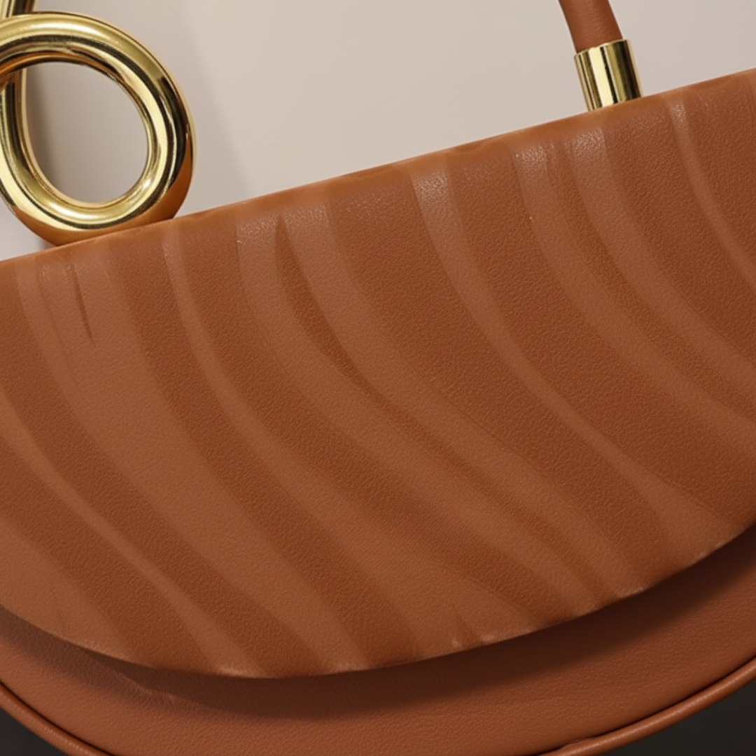 Borsa a Mano Donna con Manico Oro