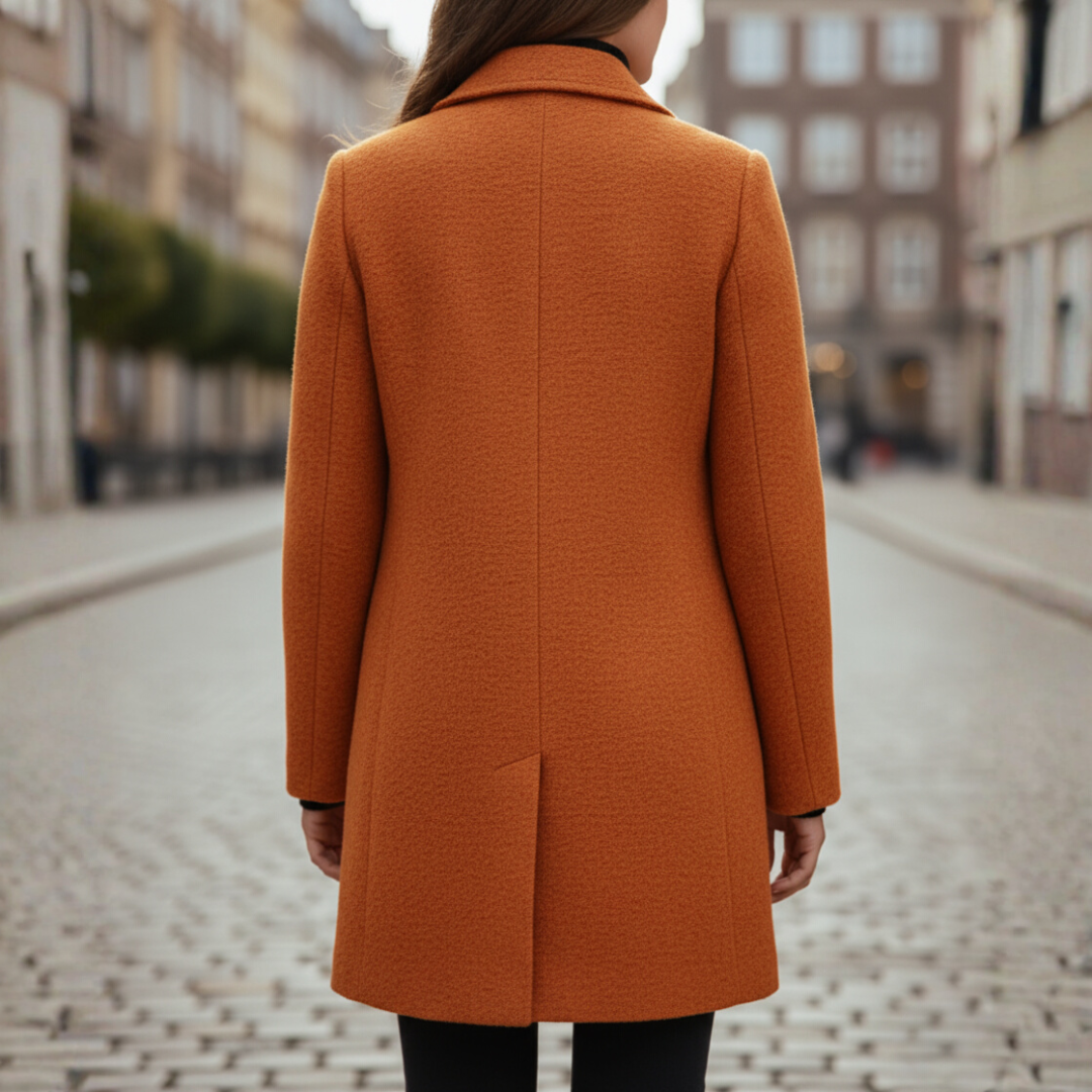 Cappotto Donna con Bottoni Neri