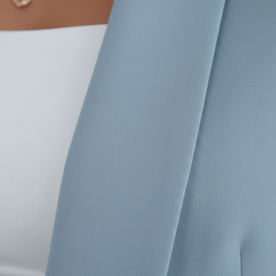 Giacca Donna in Tessuto Elasticizzato con Maniche Lunghe e Tasche