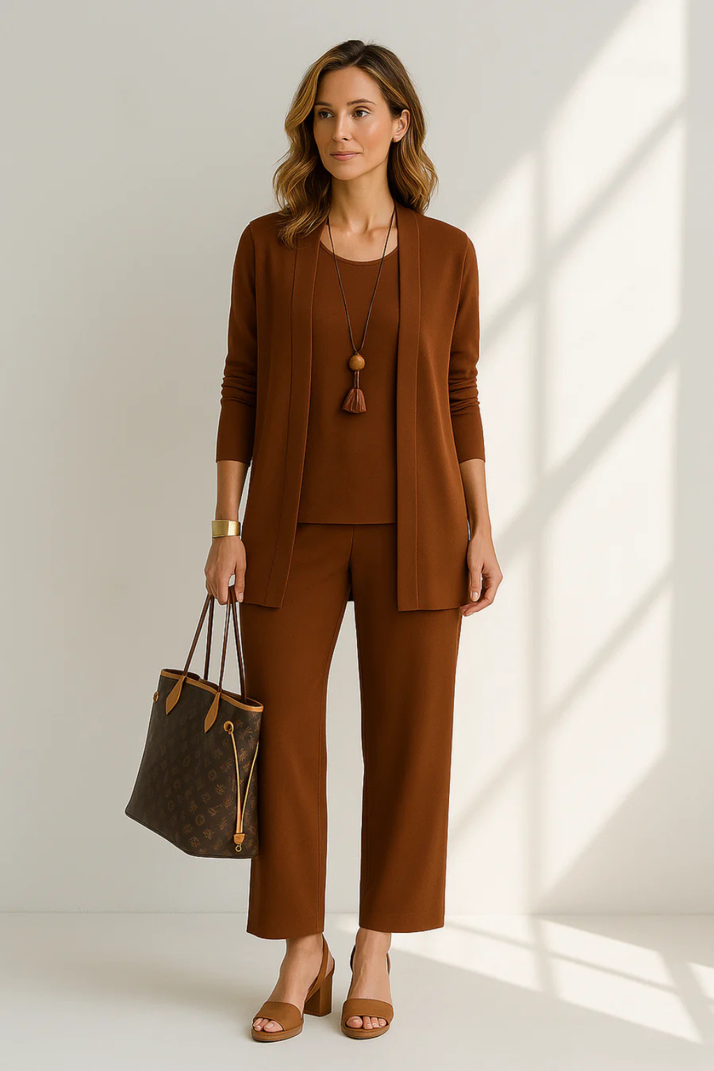Set 3 Pezzi Elegante Donna Velluto Smanicato Slim Fit con Bottoni Cerimonia