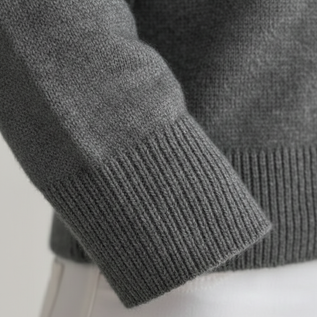 Maglione Donna a Collo Alto Latte