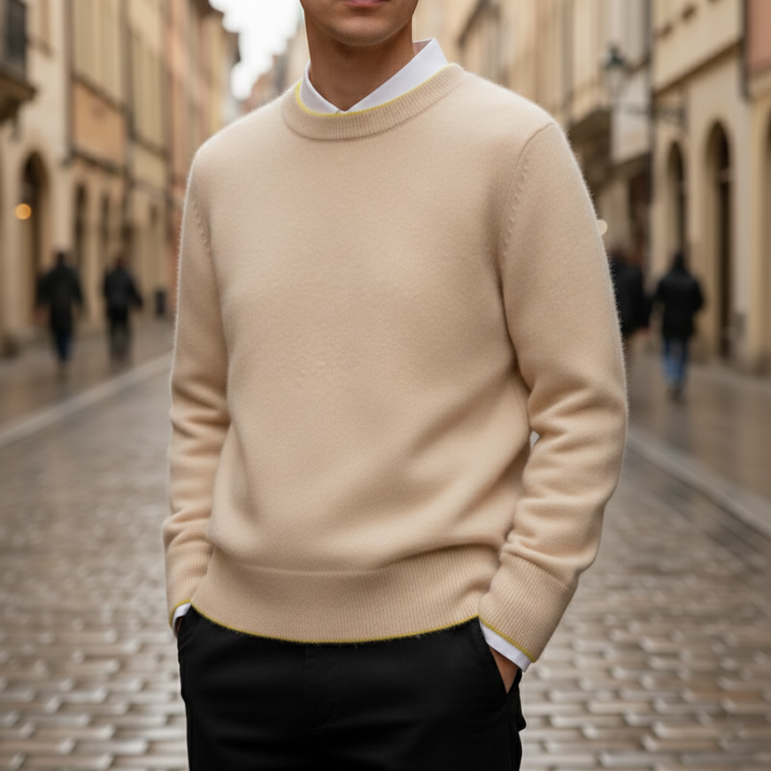 Maglione Uomo Girocollo Multicolore Regular Fit