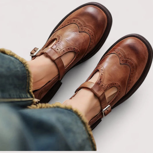 Scarpe Mary Jane Donna Ortopediche con Punta Tonda