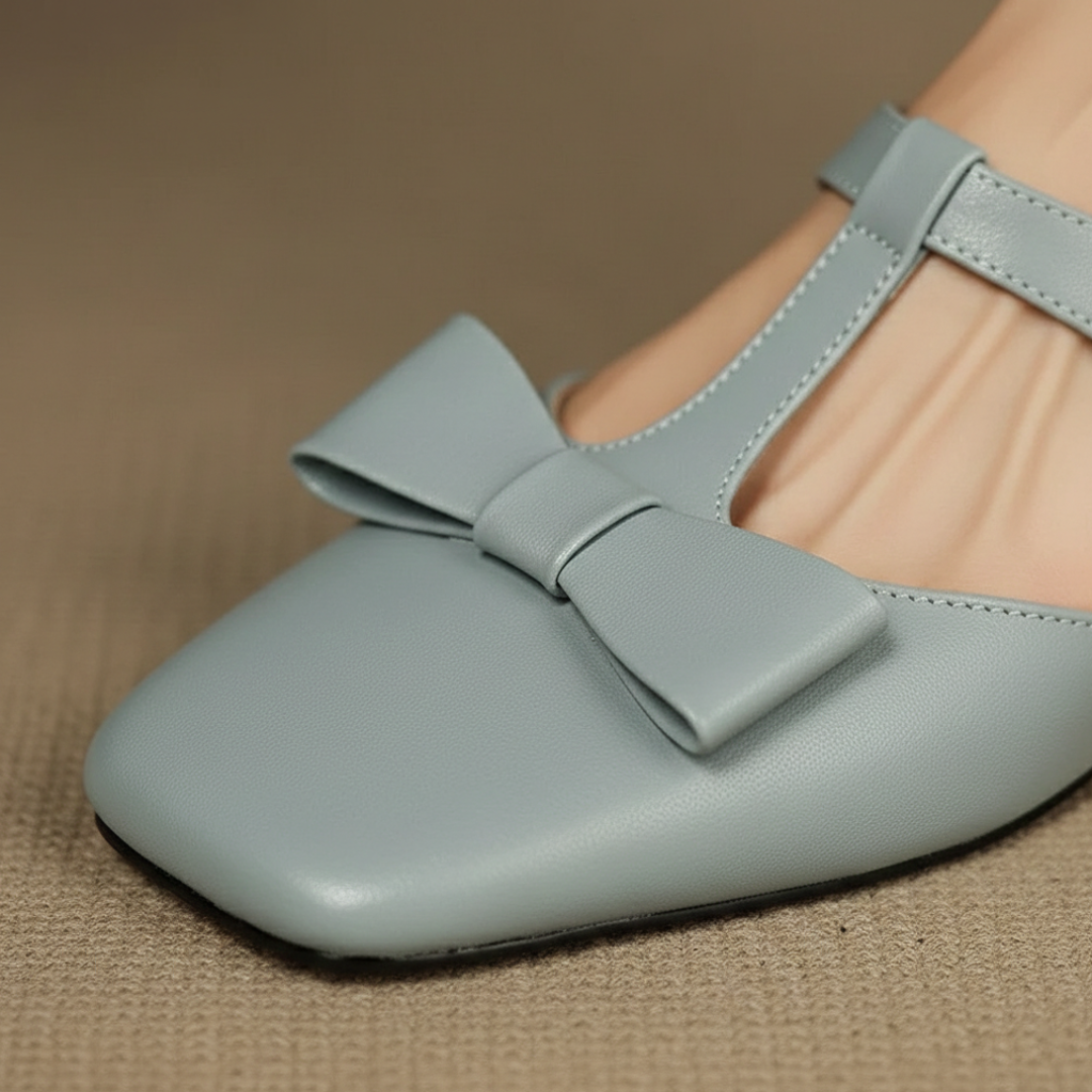 Sandali Donna in Pelle con Cinturino a T