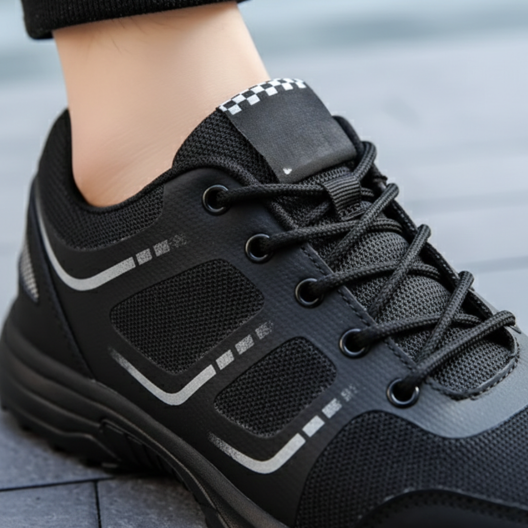 Scarpe Sneakers Ortopediche Donna Traspiranti Nero