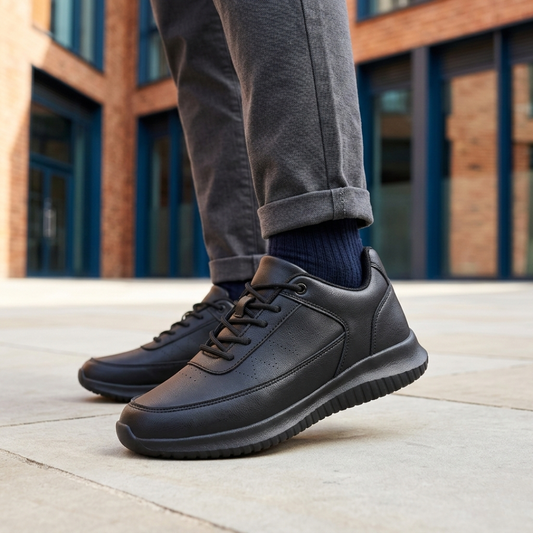 Scarpe Lavoro Antiscivolo Impermeabili Uomo Nere