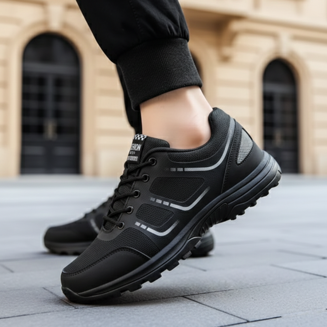 Scarpe Sneakers Ortopediche Donna Traspiranti Nero