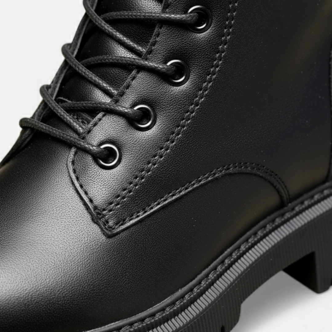 Stivaletti Stringati Donna Invernali con Suola Platform