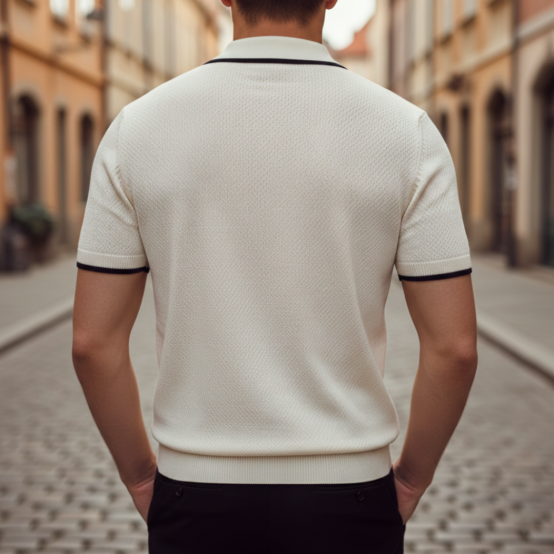 Polo Uomo Maglia Slim Fit Manica Corta