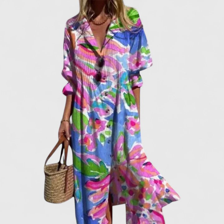 Abito Donna Velluto Elegante Smanicato con Scollo a V