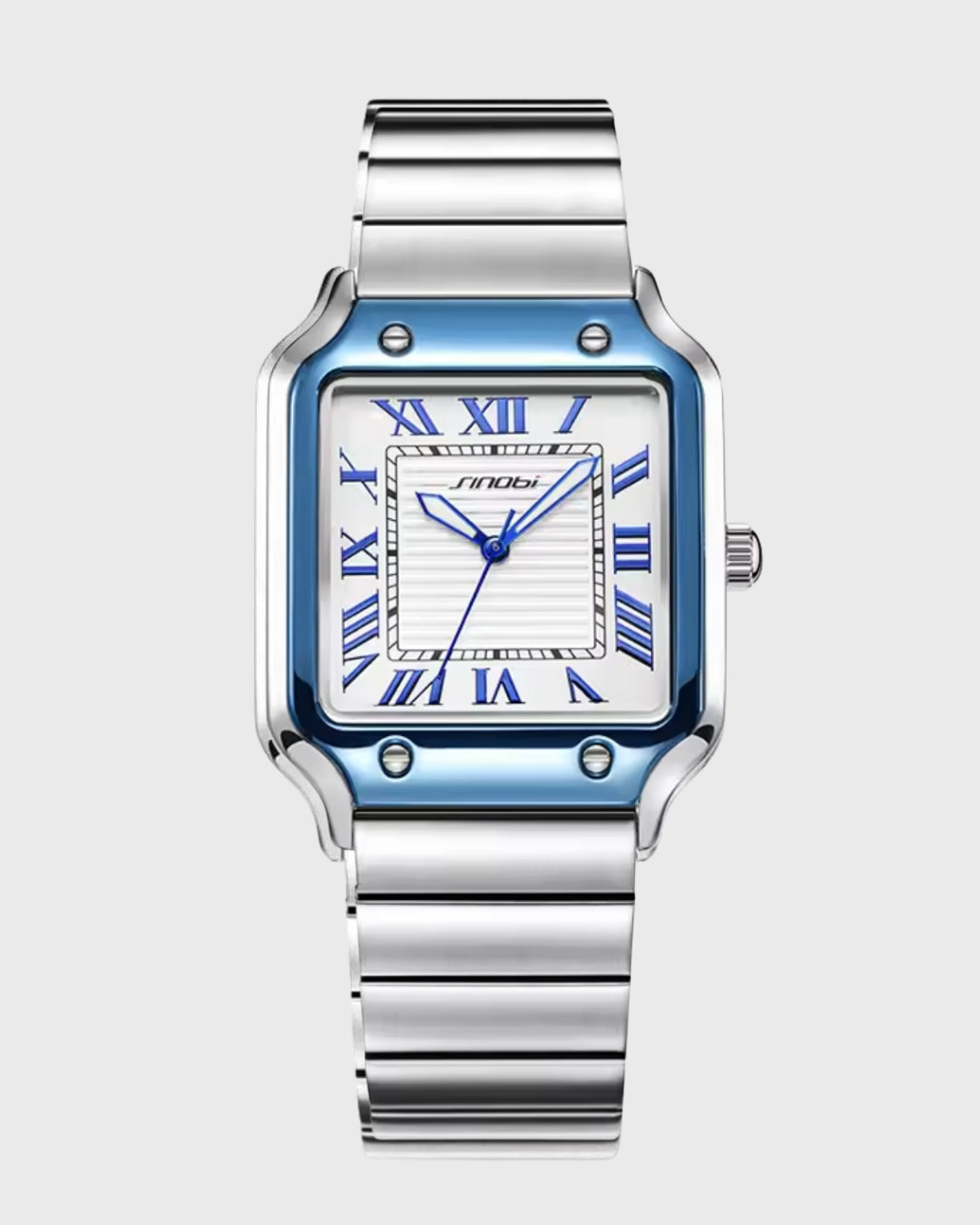 Orologio Uomo Acciaio Smanicato Sportivo con Data Casual