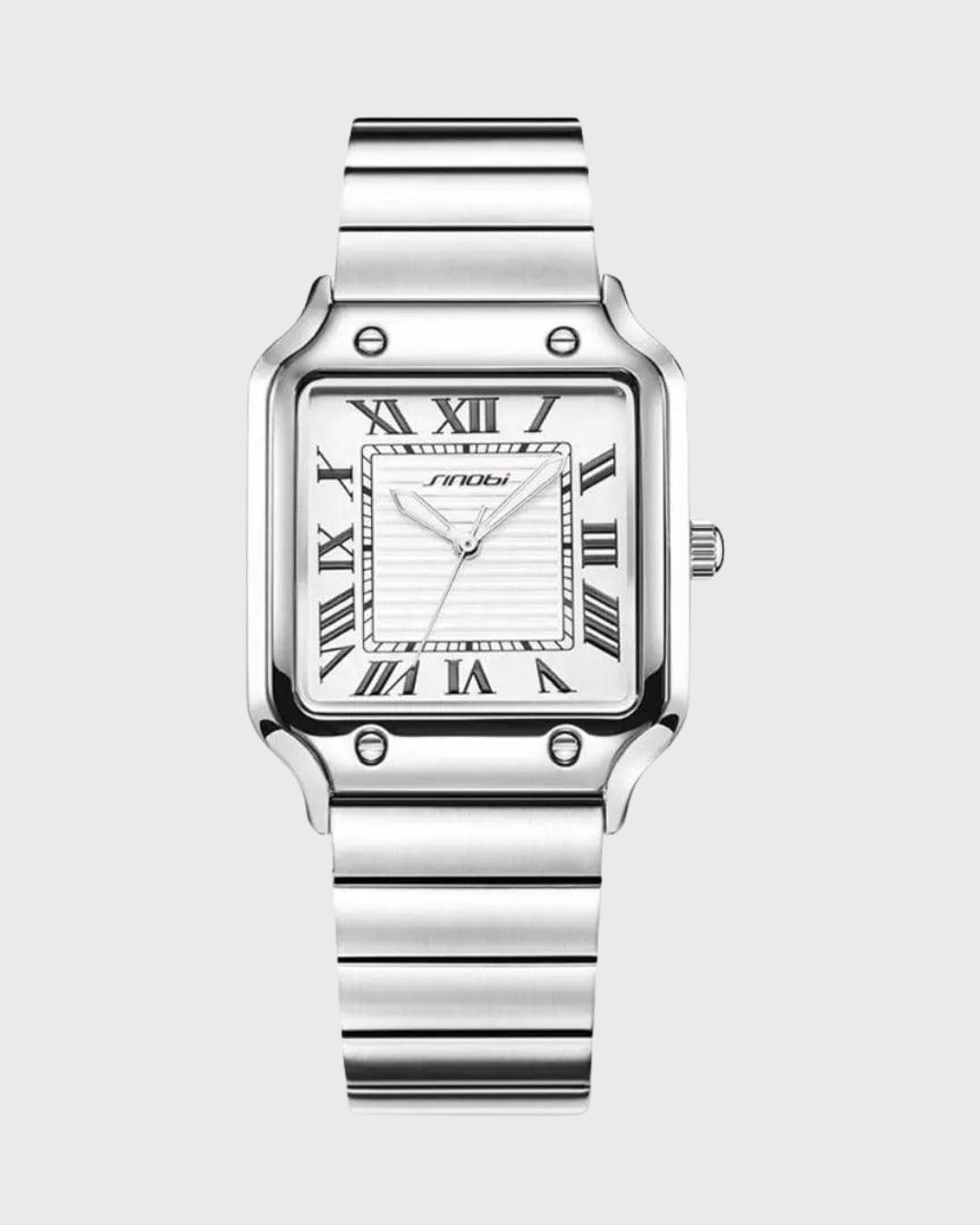 Orologio Uomo Acciaio Smanicato Sportivo con Data Casual