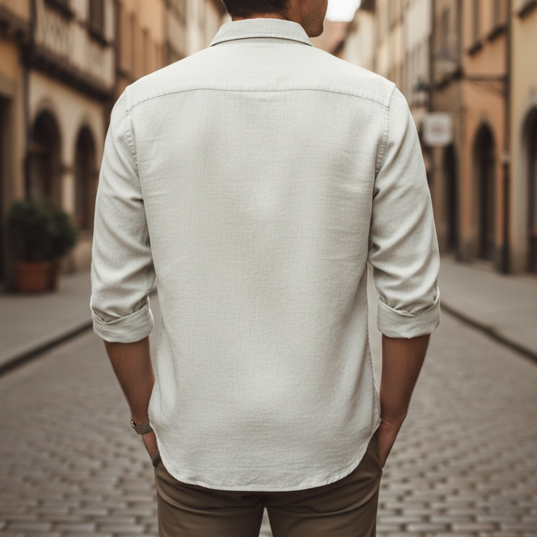 Polo Uomo in Lino Manica Corta Slim Fit