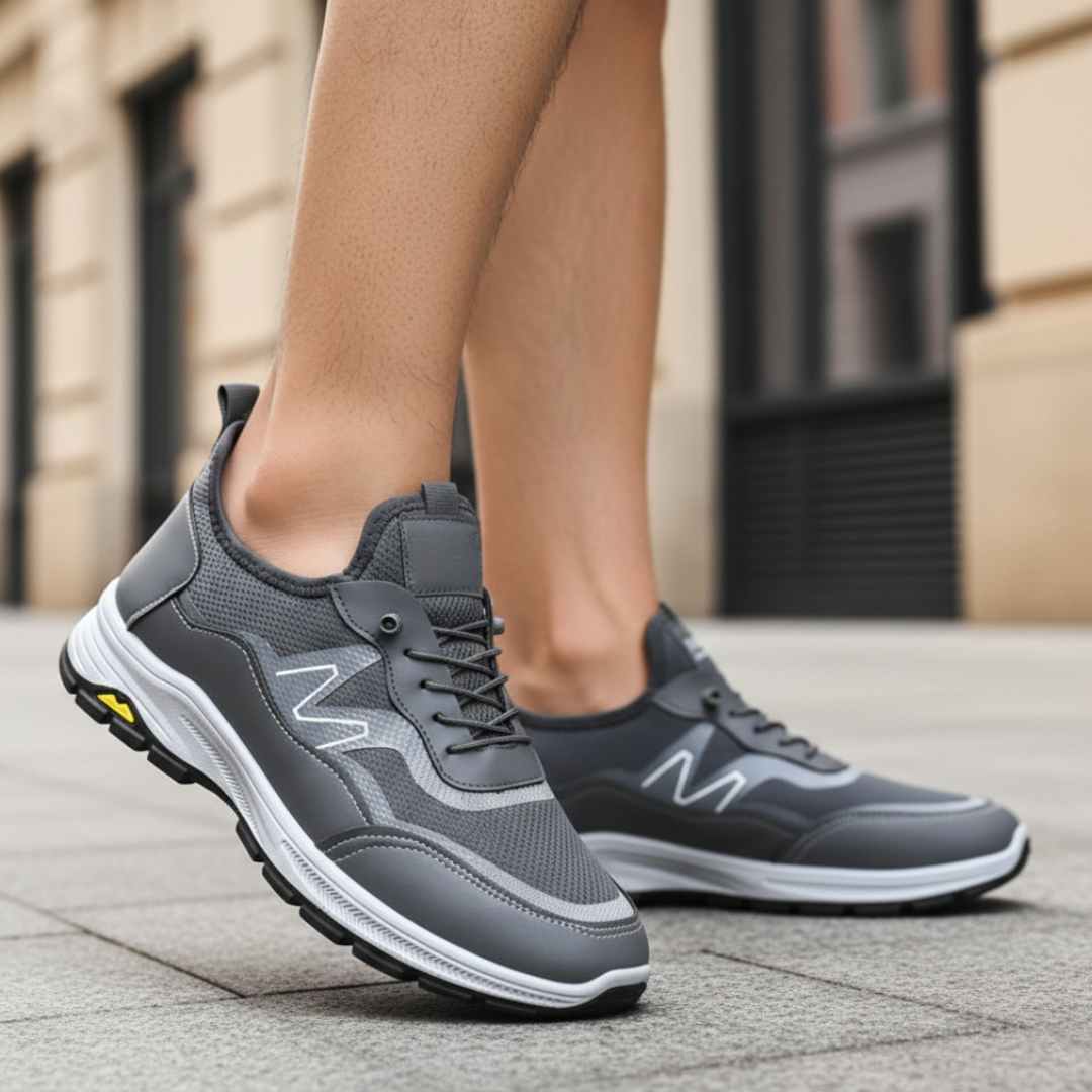 Scarpe da Running Ortopediche da Uomo in Mesh Traspirante con Suola Antiscivolo