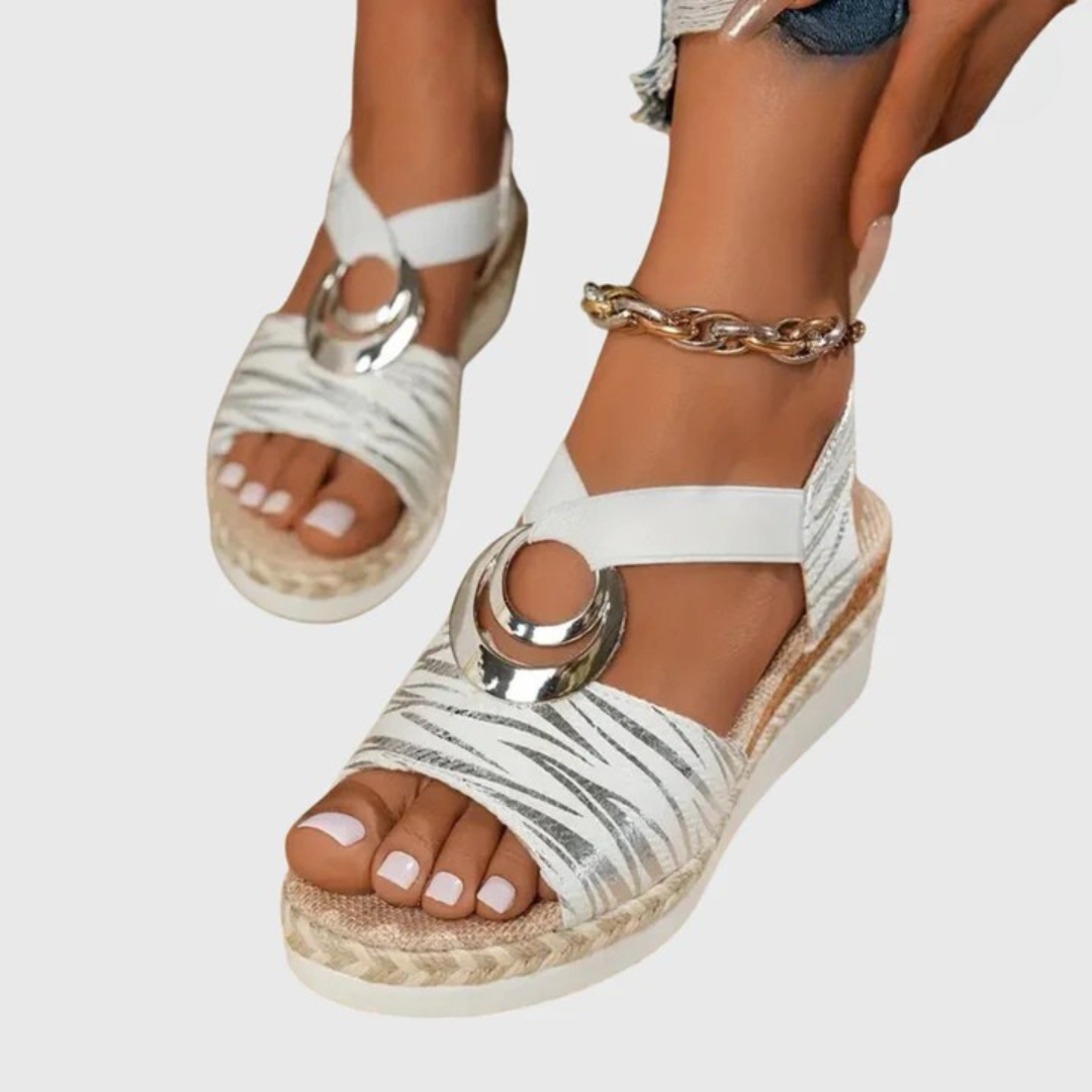 Sandali da Donna Ortopedici in Pelle con Plantare Anatomico