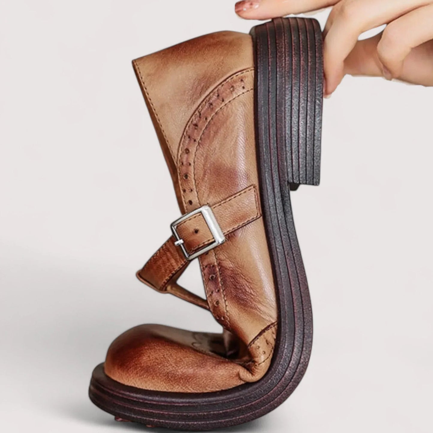 Scarpe Mary Jane Donna Ortopediche con Punta Tonda