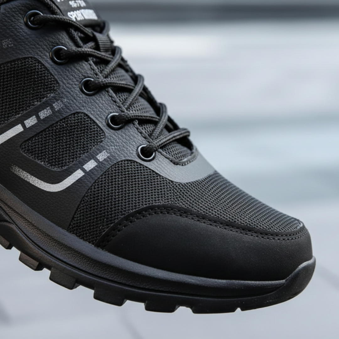 Scarpe Sneakers Ortopediche Donna Traspiranti Nero