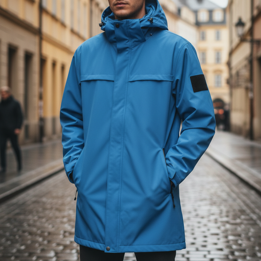 Cappotto Uomo Doppiopetto Invernale in Materiale di Alta Qualità