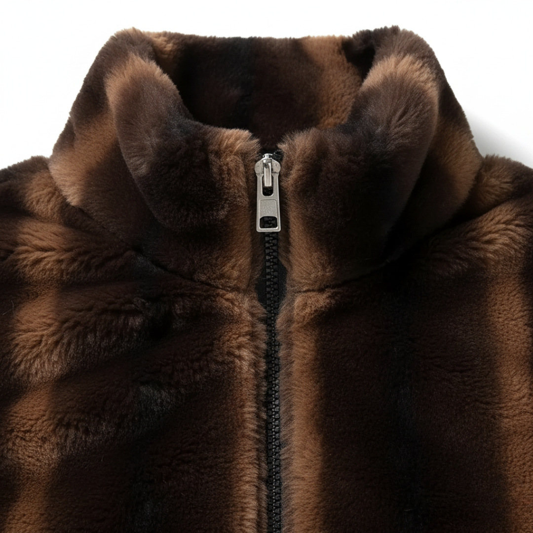 Giacca Donna in Tessuto Misto con Zip Intera