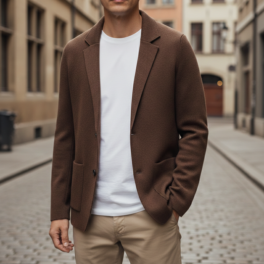 Giacca Cardigan da Uomo con Revers