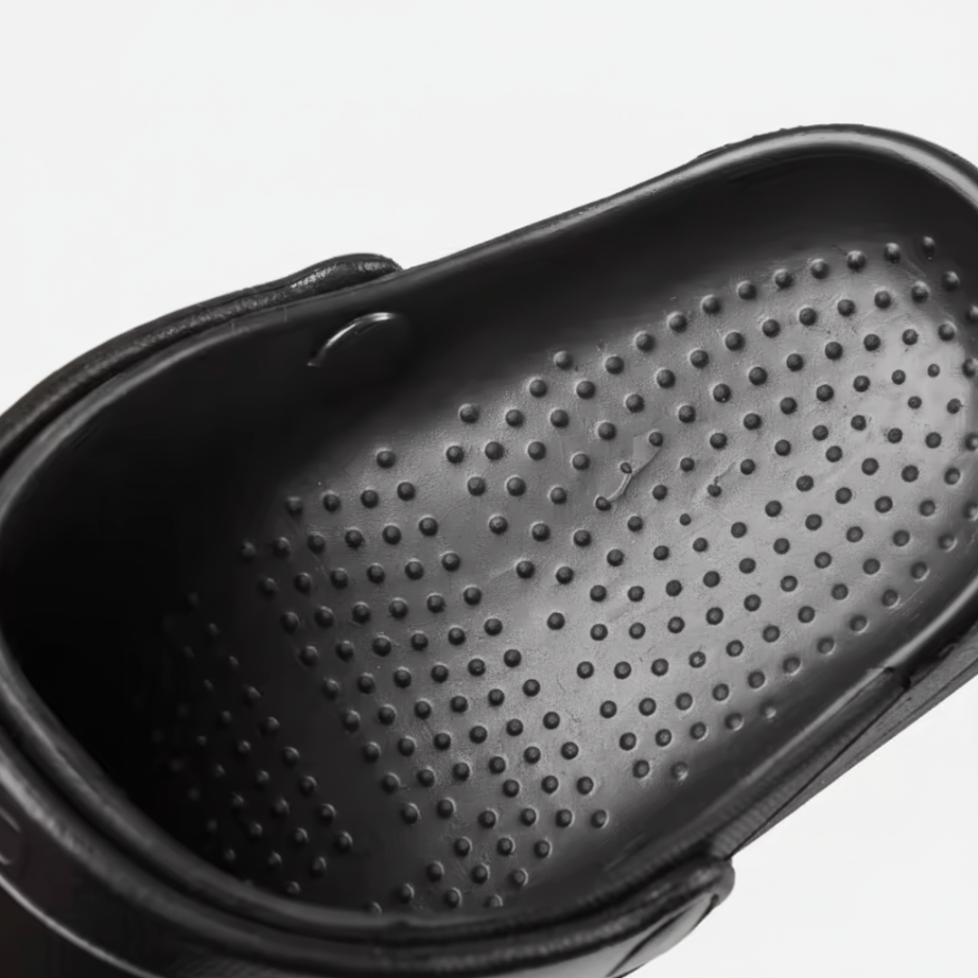 Zoccoli da Cucina Professionali Neri con Cinturino Mobile