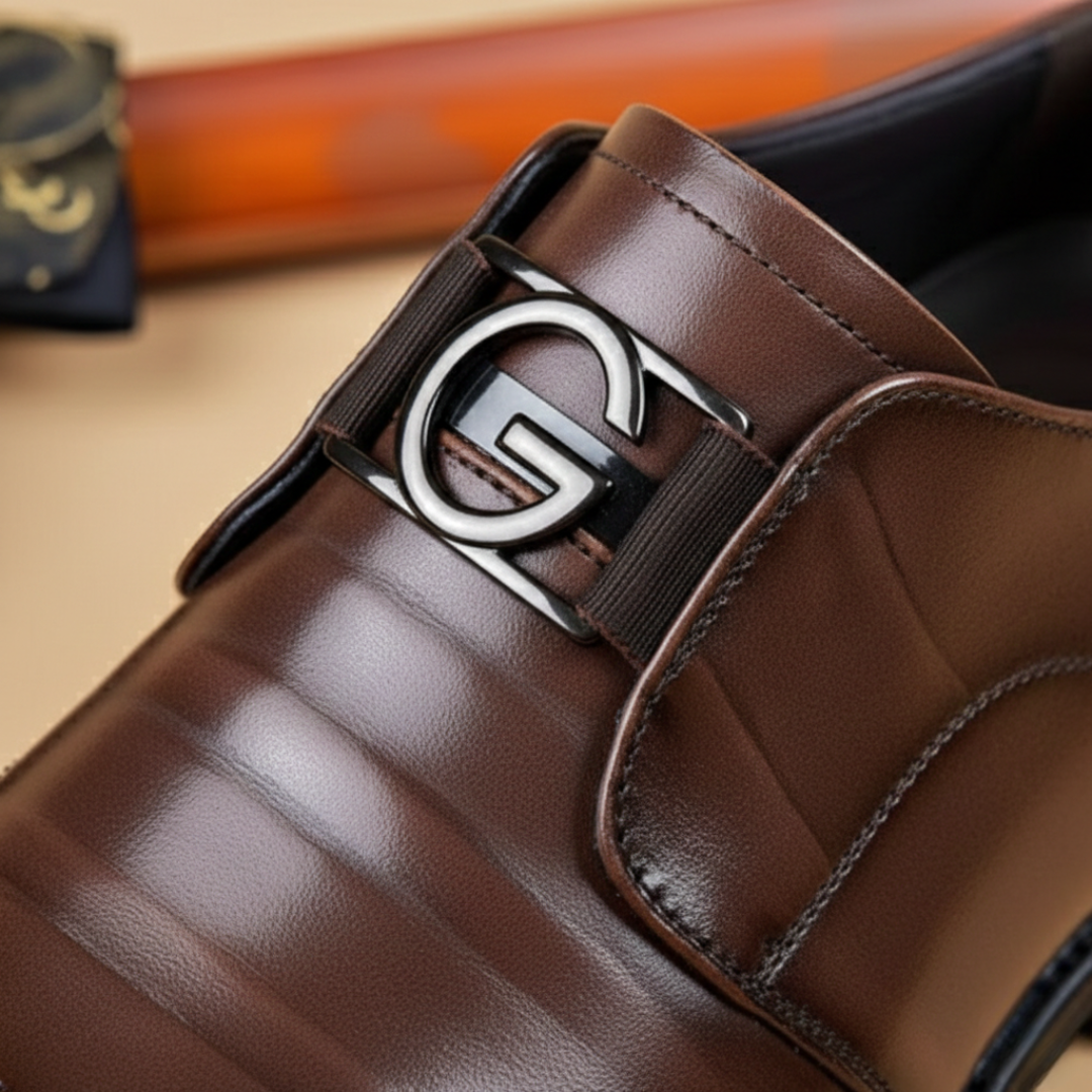 Scarpe Monk Strap Uomo in Similpelle