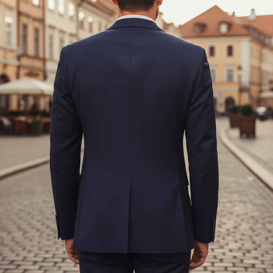 Giacca Blazer Uomo Slim Fit con Due Bottoni