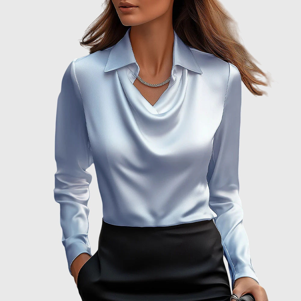 Blusa Donna Elegante Smanicata con Bottoni