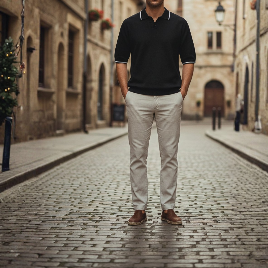 Polo Uomo Maglia Slim Fit Manica Corta