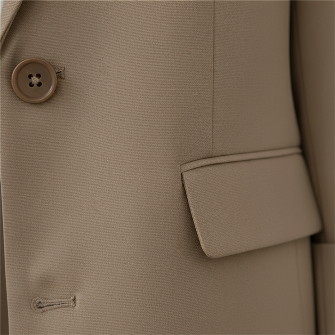 Completo Donna con Blazer Monopetto e Pantaloni a Gamba Larga
