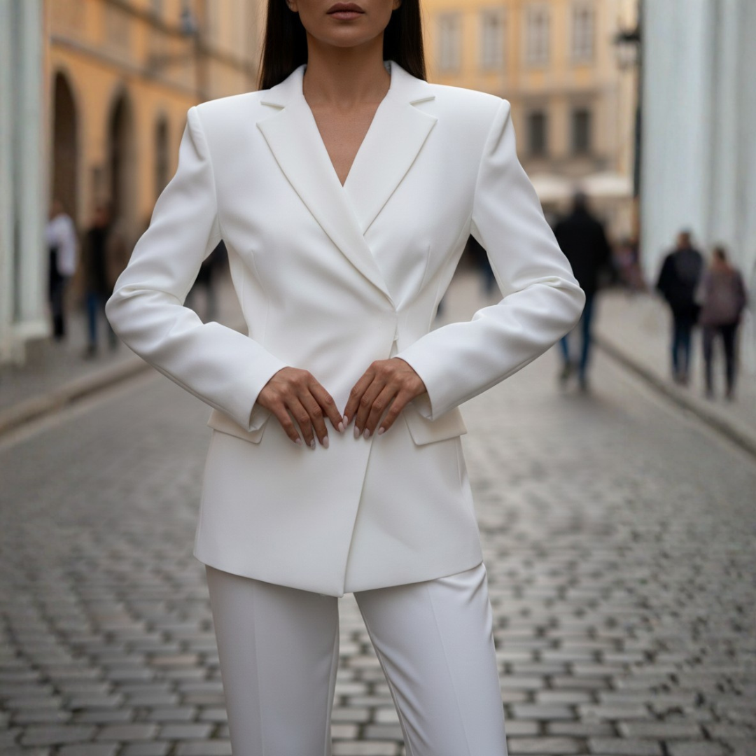 Blazer Donna Schiena Scoperta Maniche Lunghe
